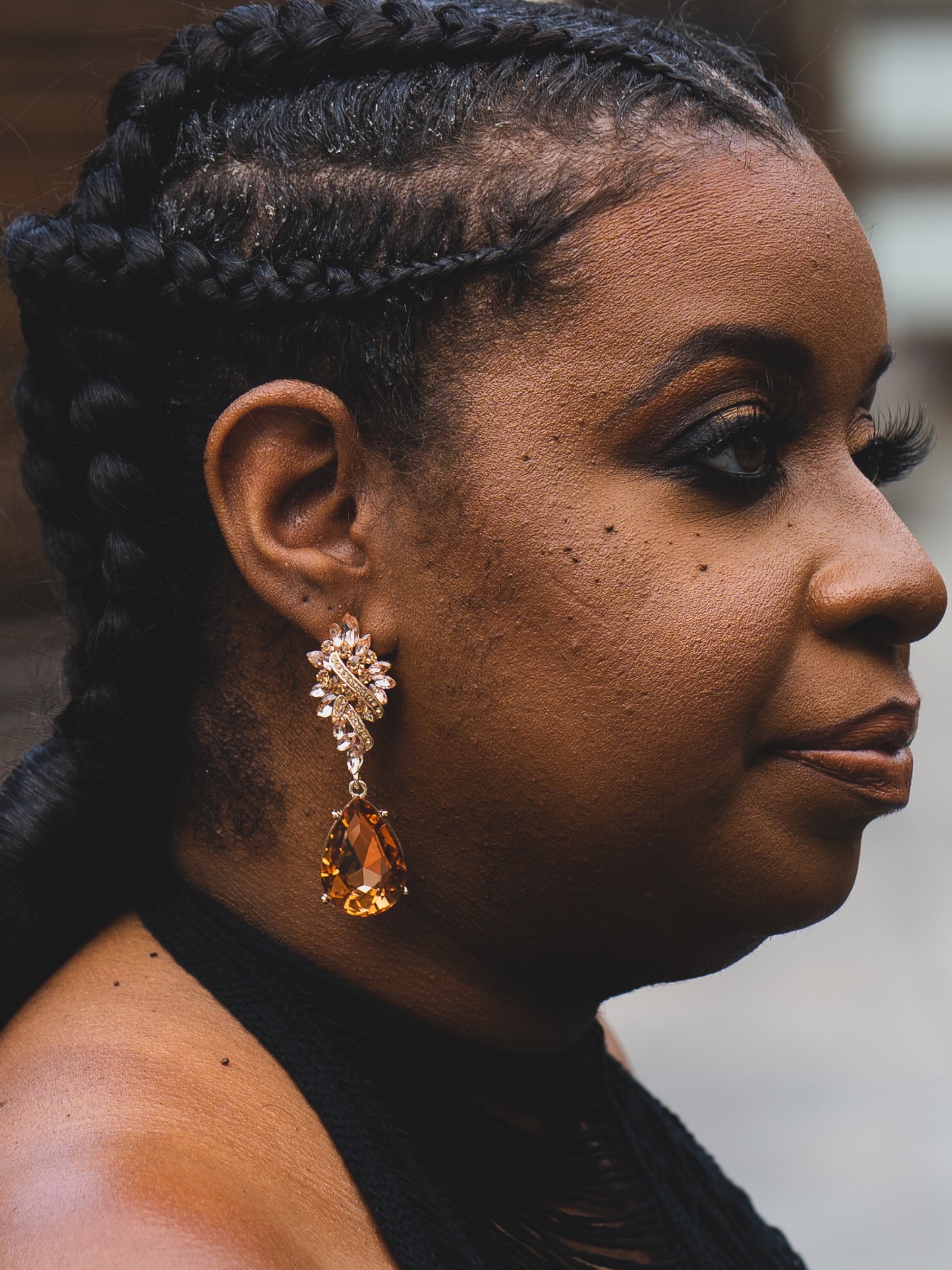 Amber Earrings - Blush