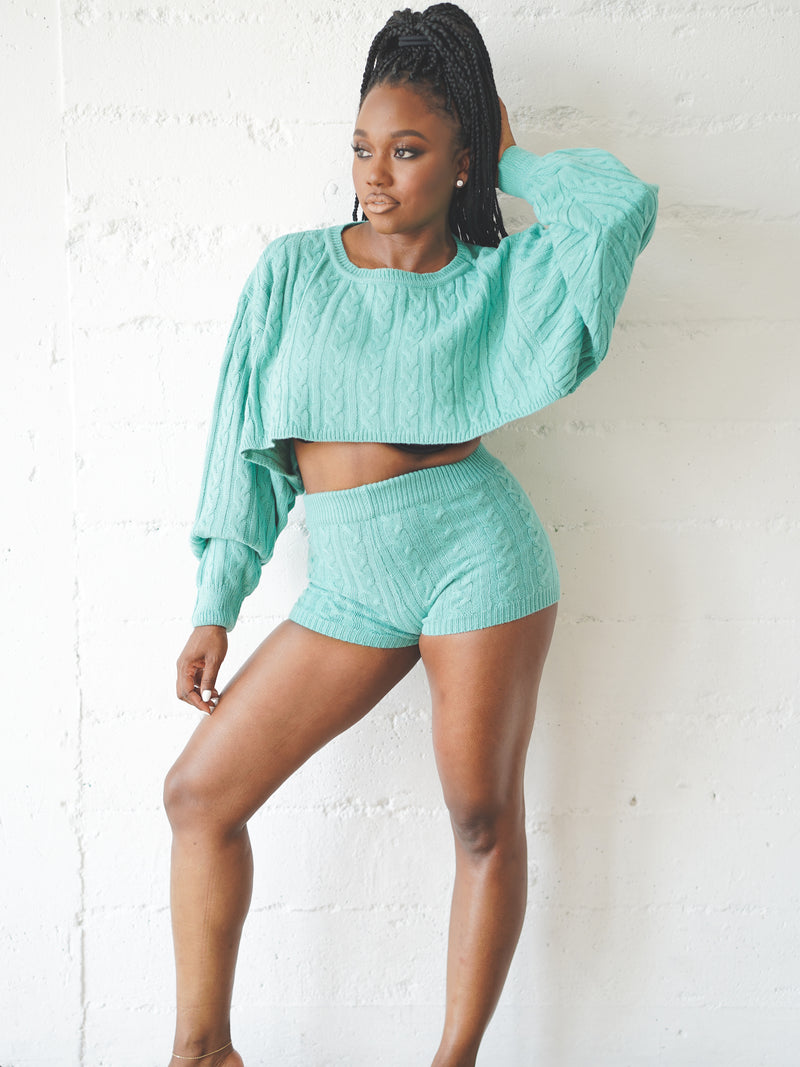 Desi Sweater Set - Teal