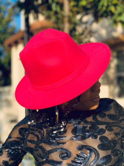 Kelly Fedora - Magenta - Lavish Accessories & Shoe House