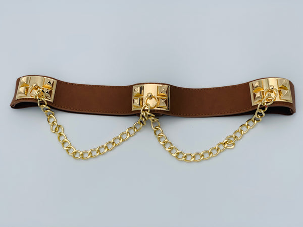 All Chained Up Belt - Lavish Accessories & Shoe House