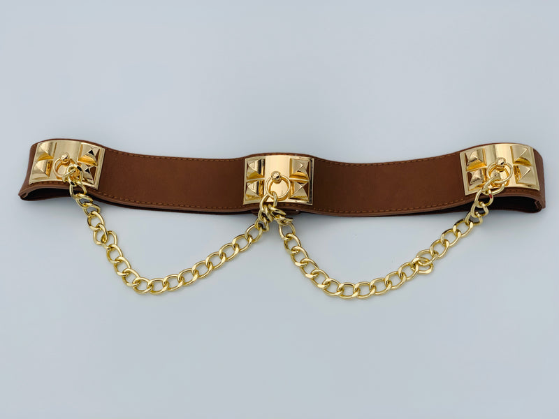 All Chained Up Belt - Lavish Accessories & Shoe House