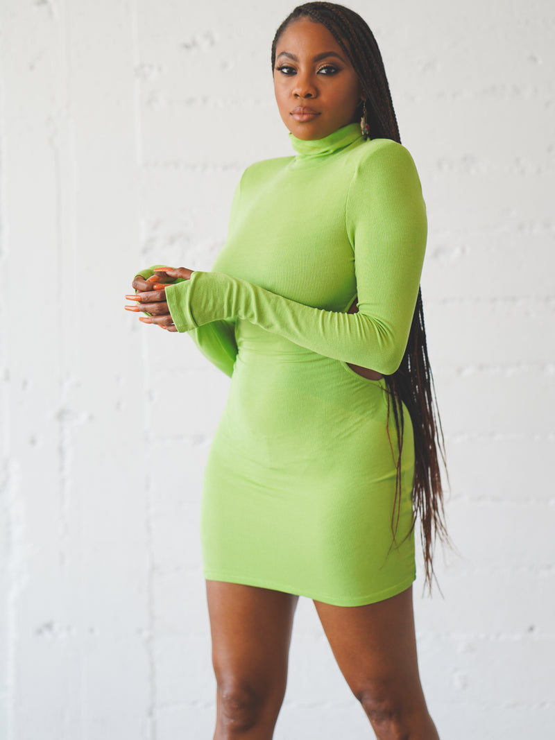 Look Back At It Dress - Green