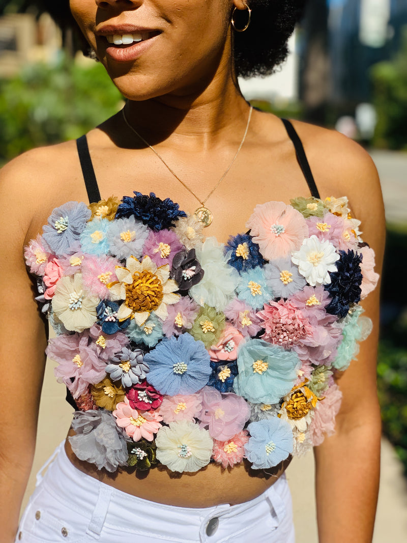 Fancy in Floral Bustier - Lavish Accessories & Shoe House