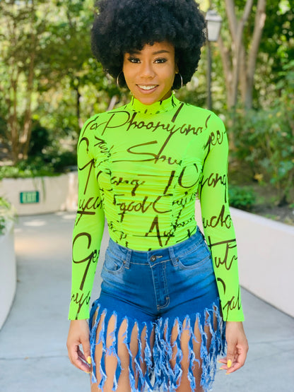 Love Letters Bodysuit - Lavish Accessories & Shoe House