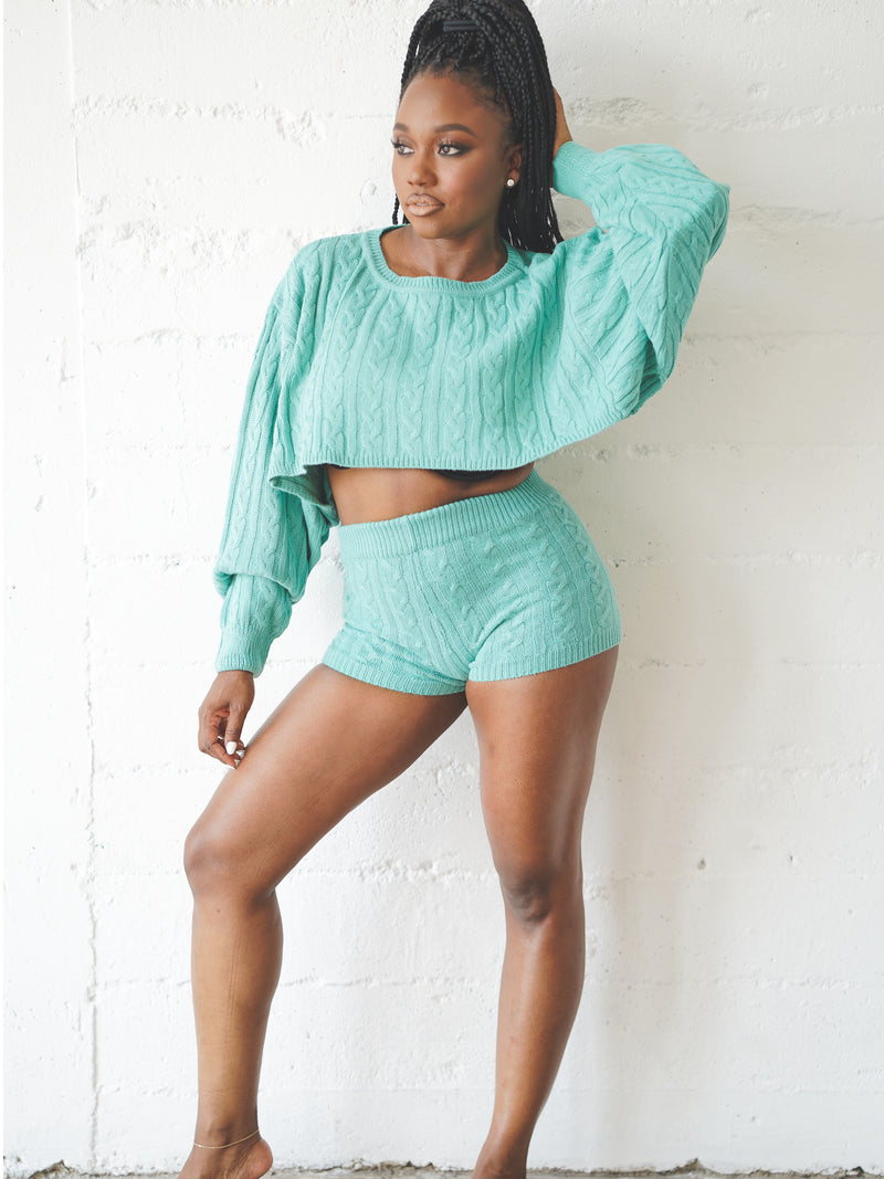 Desi Sweater Set - Teal