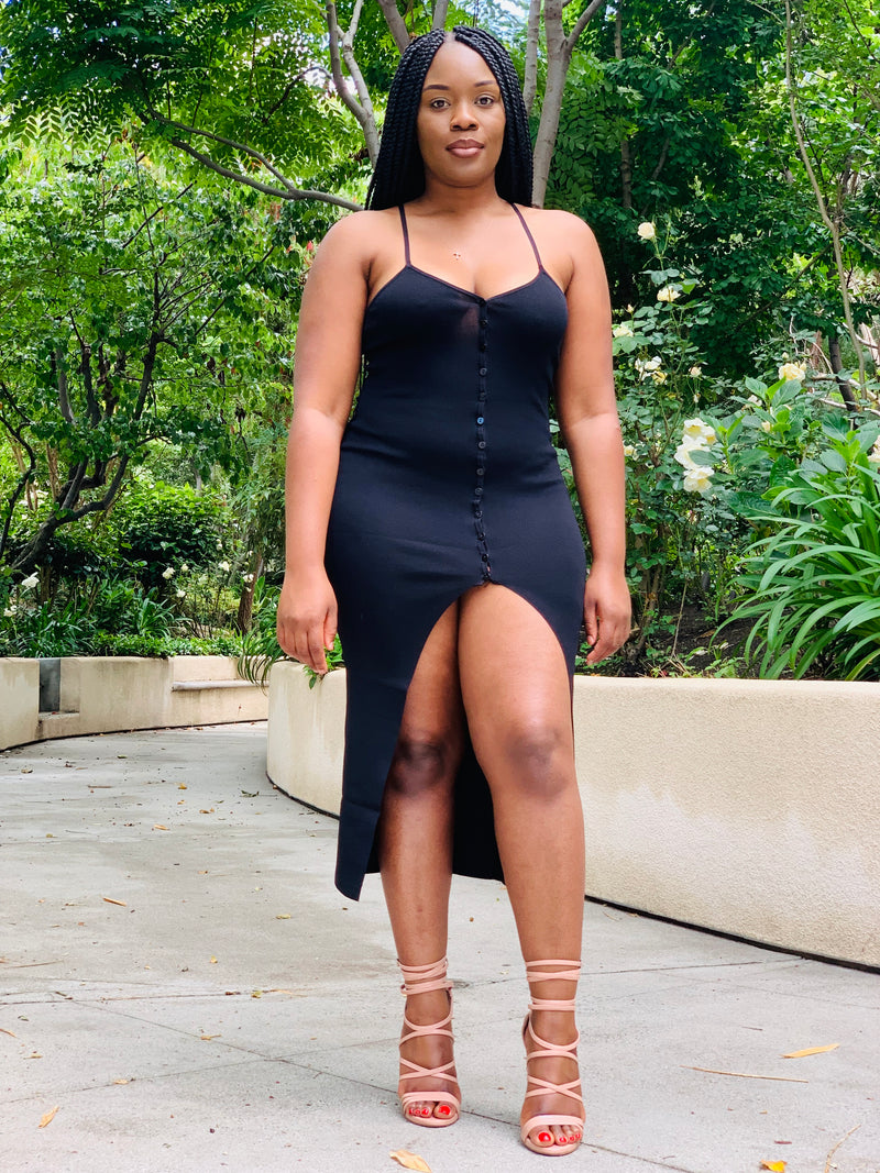 Cute button dress deals