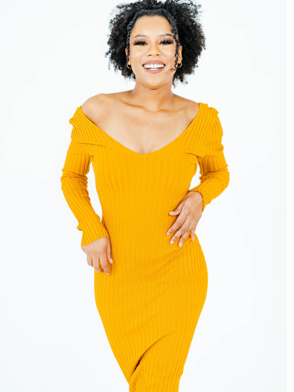 Get Me Bodied Dress - Gold