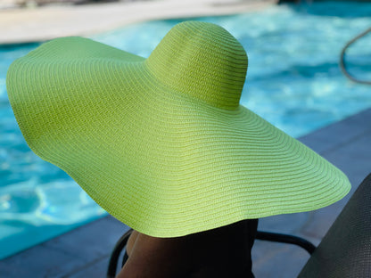 Beach Babe Straw Hat - Green