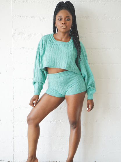 Desi Sweater Set - Teal