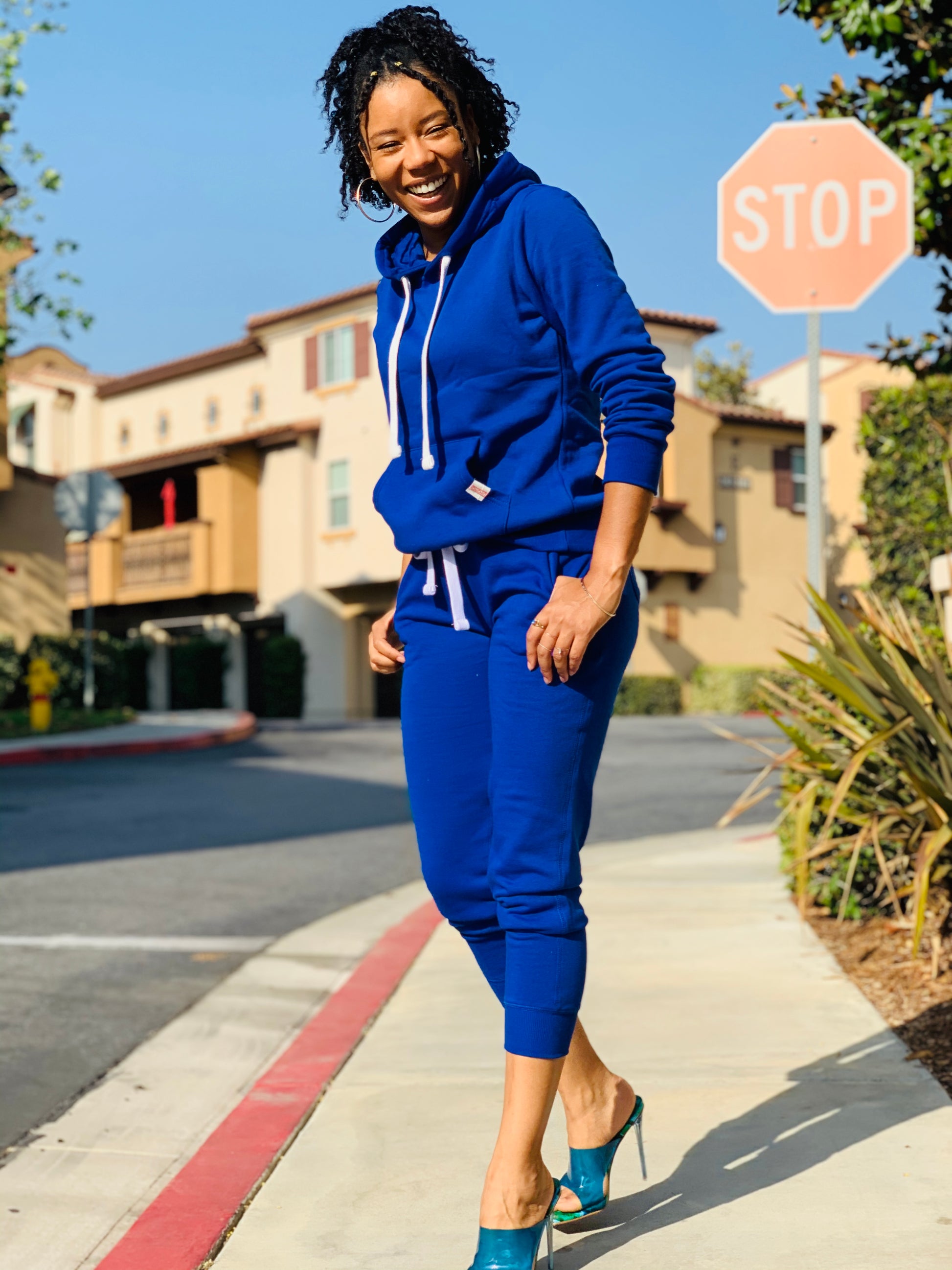 On Chill Set - Royal Blue - Lavish Accessories & Shoe House