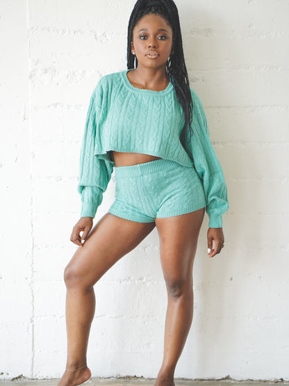 Desi Sweater Set - Teal