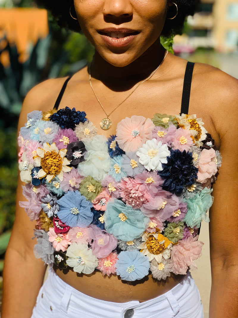 Fancy in Floral Bustier - Lavish Accessories & Shoe House