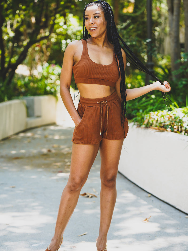 Sporty Girl Set - Cognac