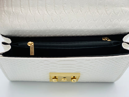 Cute In Croc Skin Bag - Lavish Accessories & Shoe House
