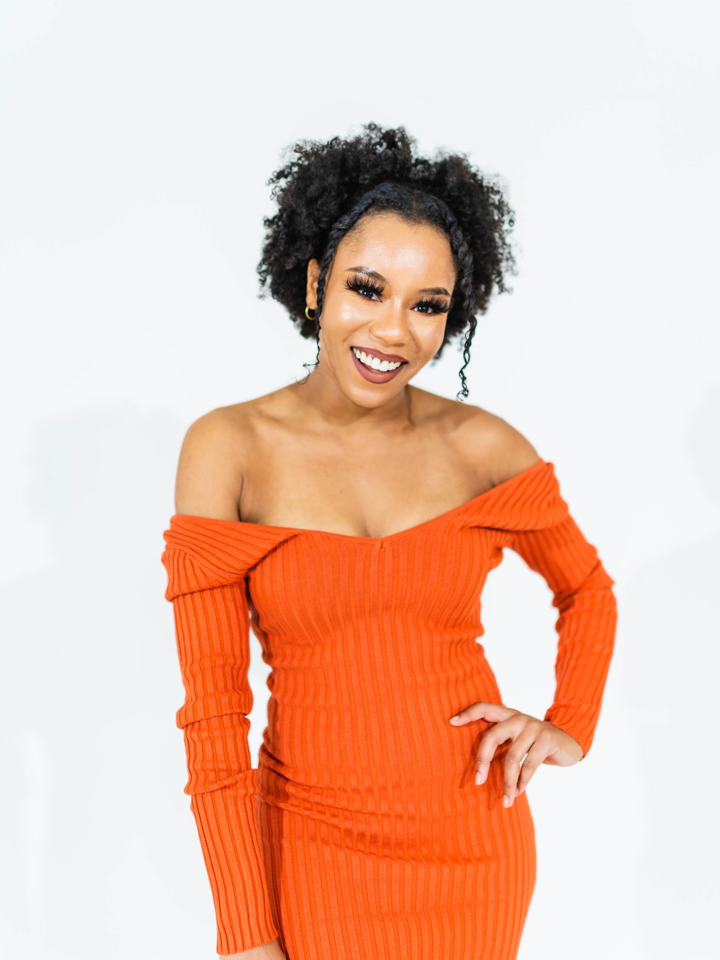 Get Me Bodied Dress - Rust/Orange